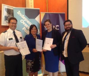 Board Chair and Justice Minister at Business Crime event Board Chair and Justice Minister at Business Crime event